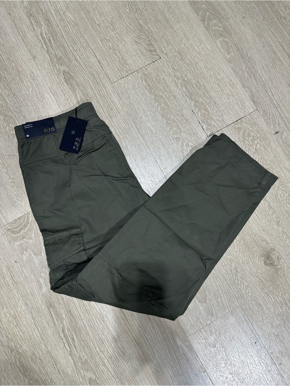 CSG Men's Olive Cargo Pants with Utility Pockets